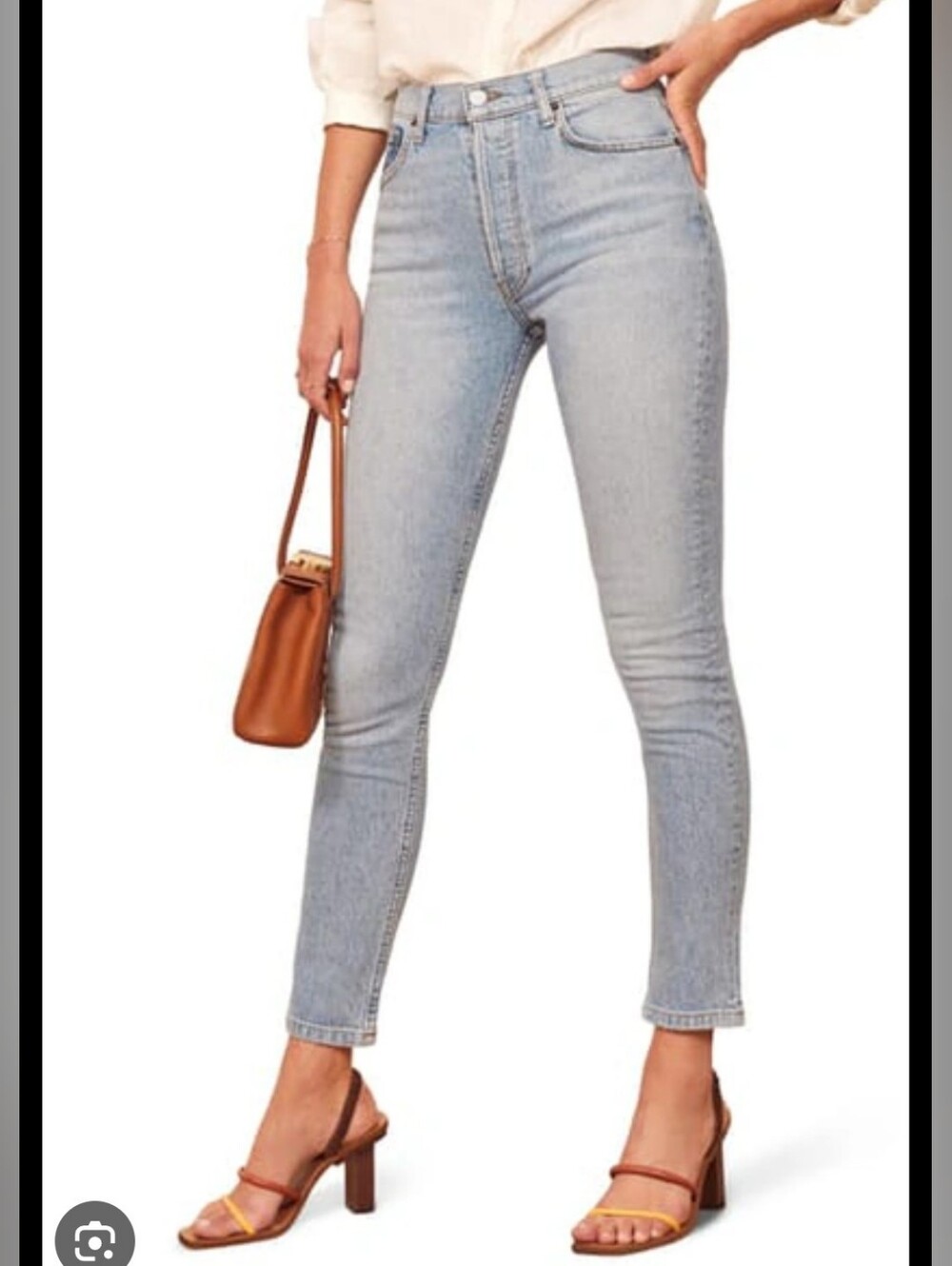 REFORMATION Serena High Skinny Jeans Women  Size 24 Made In USA Stretch Denim